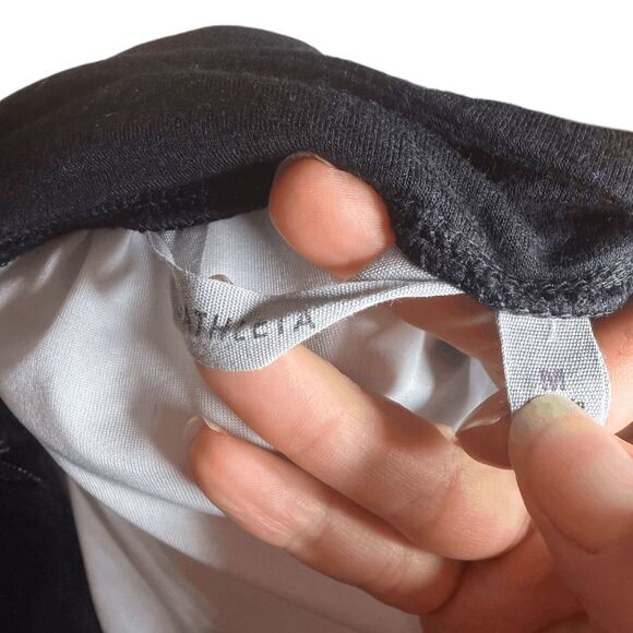 Athleta Studio Zip boatneck long sleeve sweatshirt black medium - Picture 4 of 5